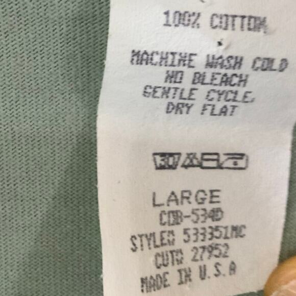 Nina Piccalino Shirt Vintage Womens L Butterfly Notched Button Up Casual Preppy - Picture 8 of 8